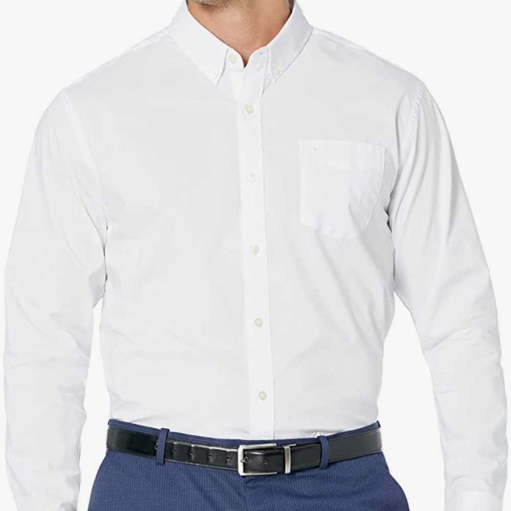 Dockers Men's Classic Fit Long Sleeve Signature Comfort Flex Shirt (Stan…